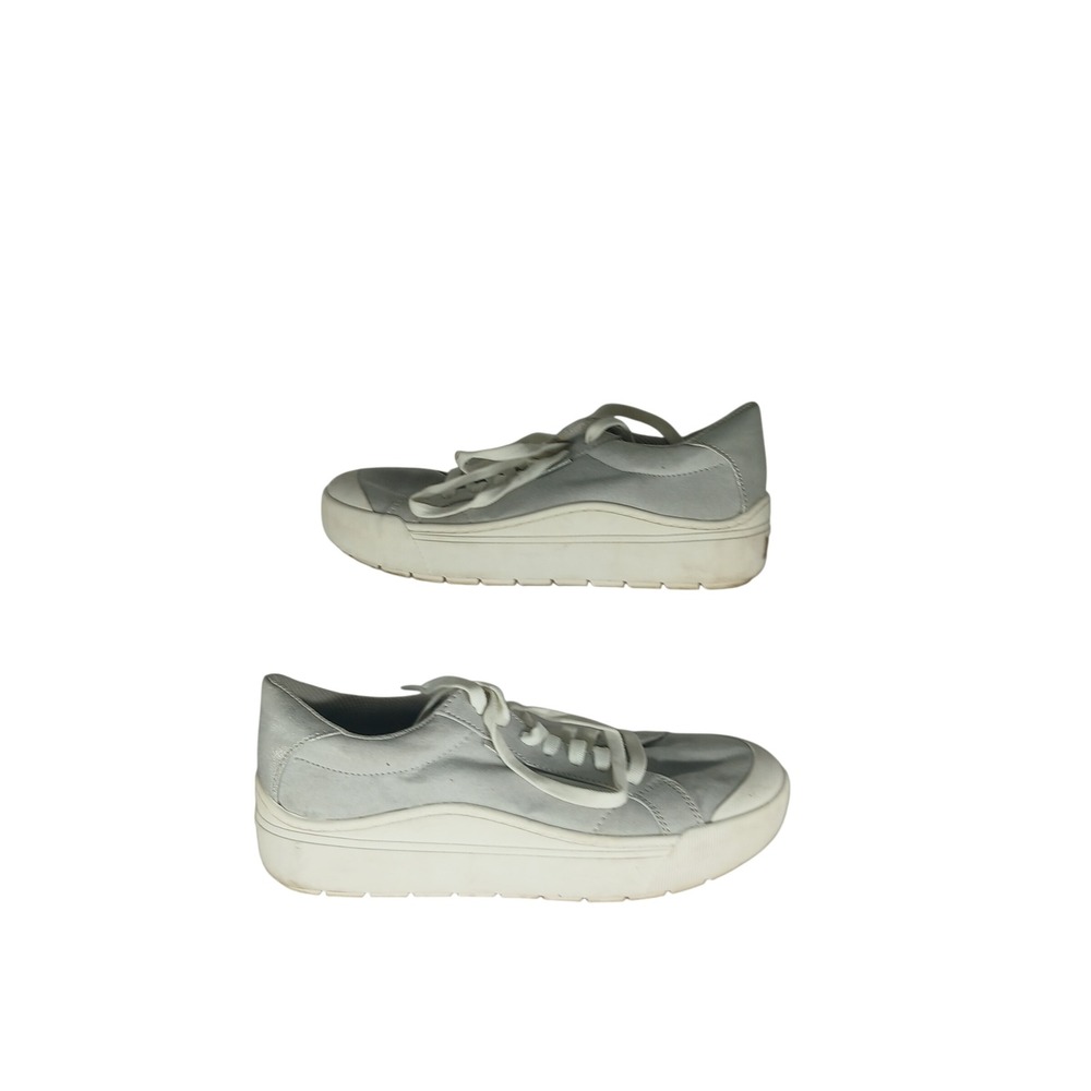Dr. Scholl's Time Off Sneaker 9M Grey Platform Metallic Shimmer Athleisure